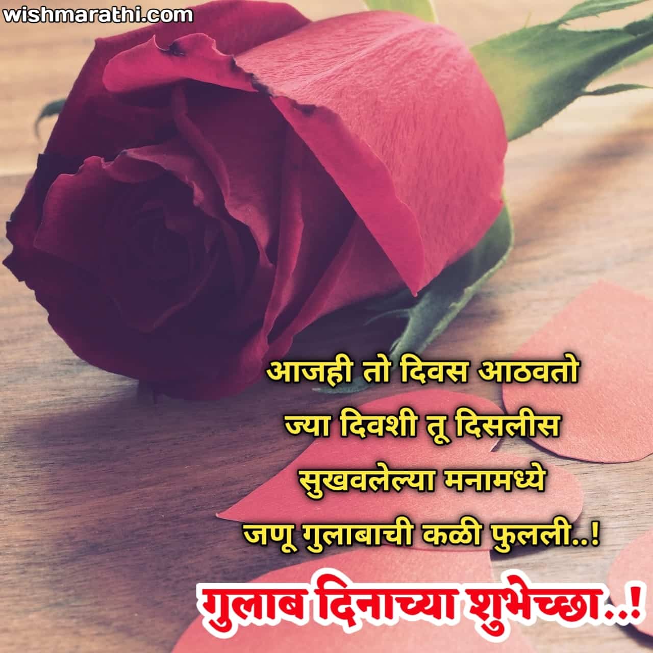  Rose Day Quotes Status Shayari Wishes In Marathi